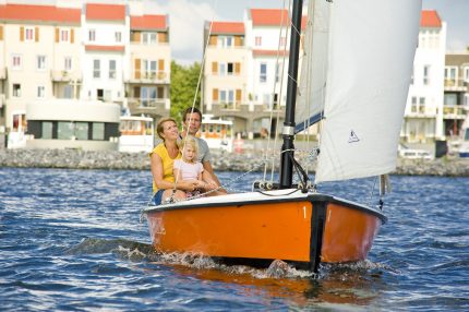 Boot varen op de Eemhof