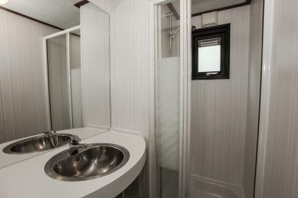 Badkamer van een bungalow